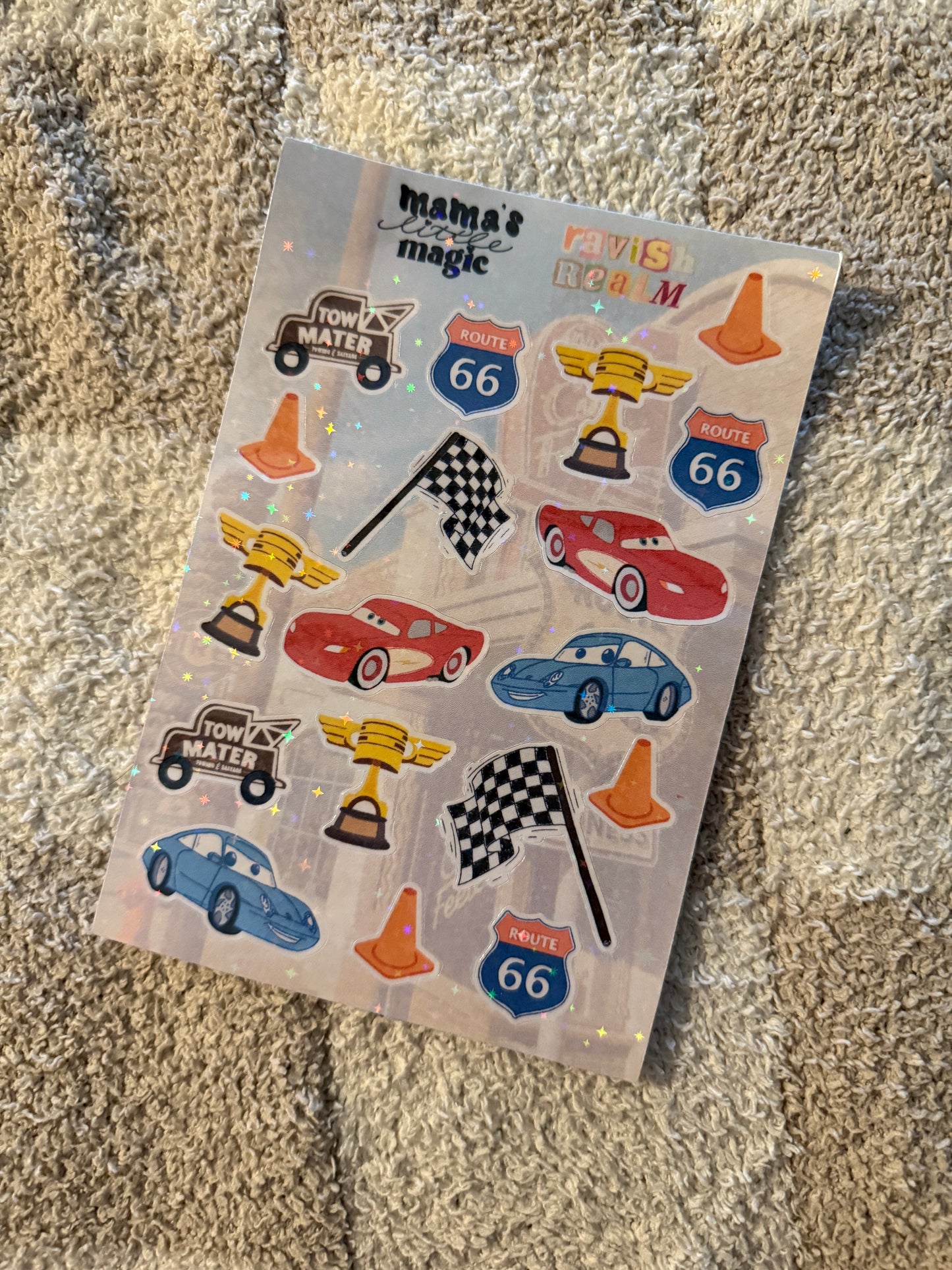 Cars Sticker Sheet