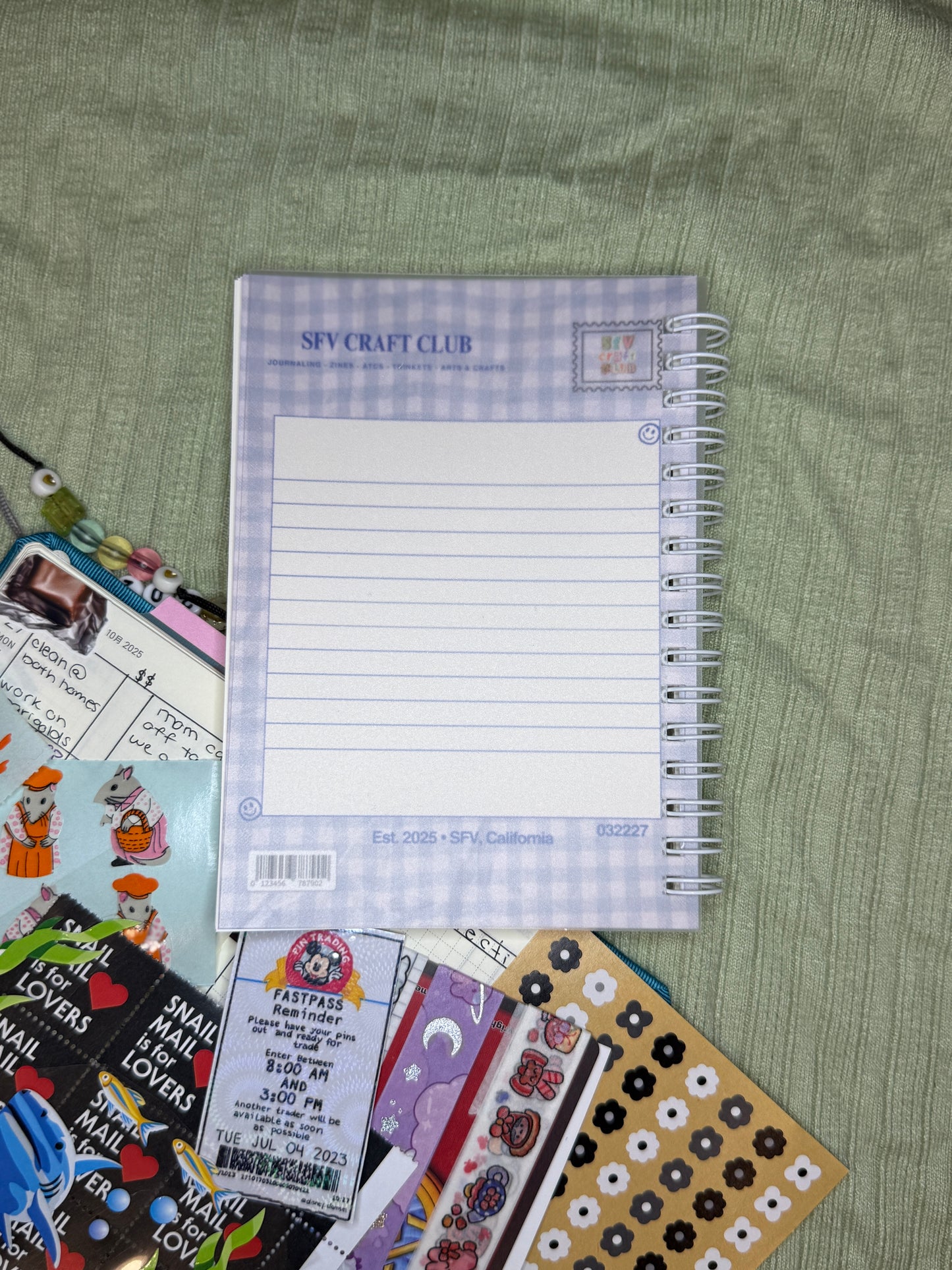 Craft Club Check • Reusable Sticker Book A6