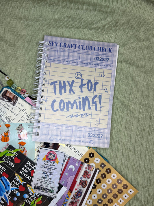 Craft Club Check • Reusable Sticker Book A6