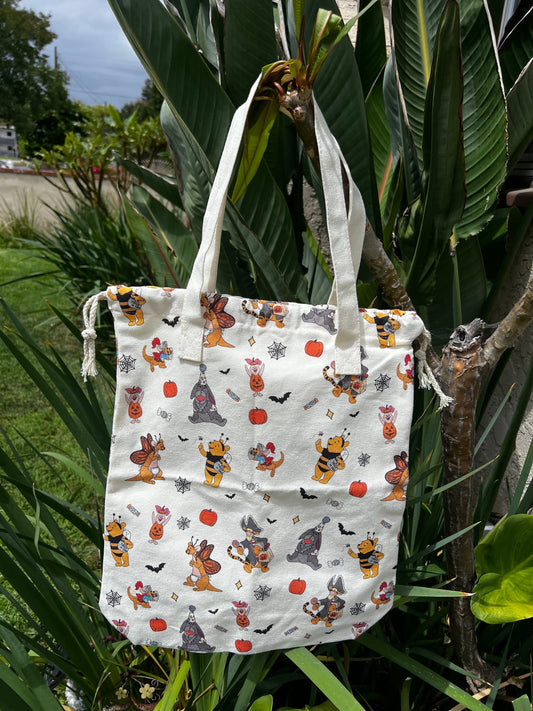 Spooky Pooh Drawstring Tote PRE ORDER